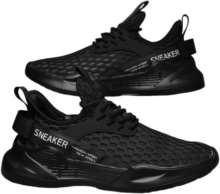 Мужские дышащие спортивные кроссовки из сетки - стелька и подошва из EVA, шнуровка, однотонные, подходят для походов на открытом воздухе и путешествий Hoalox, черный
Мужские дышащие спортивные кроссовки из сетки - стелька и подошва из EVA, шнуровка, однотонные, подходят для походов на открытом воздухе и путешествий Hoalox, черный