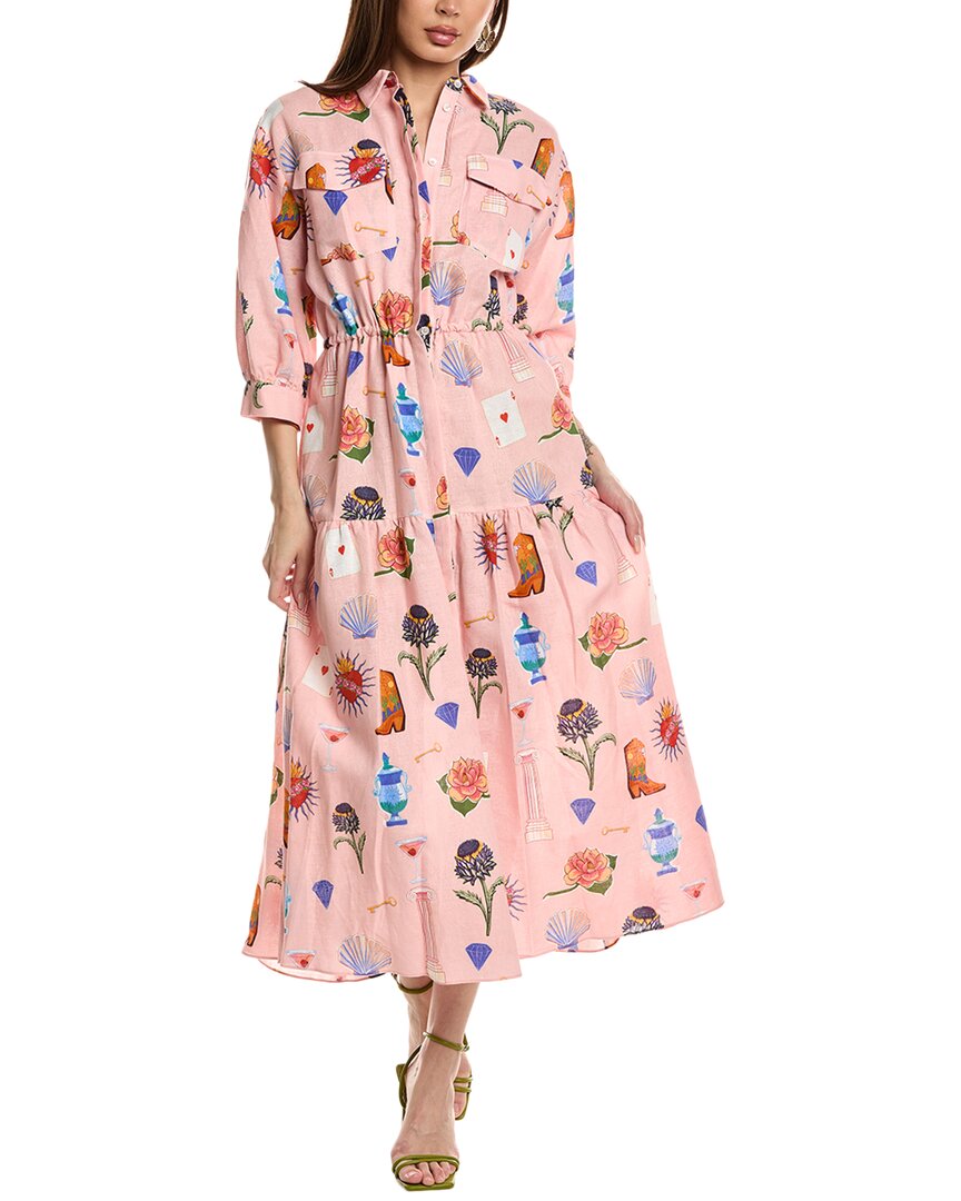 Борго Де Нор Платье-рубашка из льняной смеси BORGO DE NOR, розовый
Борго Де Нор Платье-рубашка из льняной смеси BORGO DE NOR, розовый