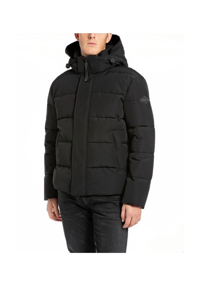 Зимняя куртка водоотталкивающая регулируемый капюшон Replay, черный
Зимняя куртка водоотталкивающая регулируемый капюшон Replay, черный