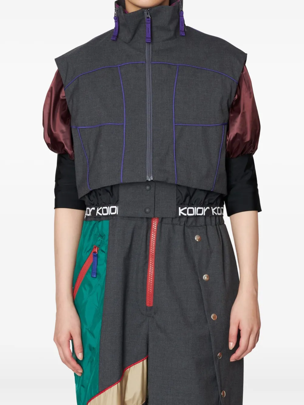 Куртка с сетчатыми вставками Kolor, серый 
Куртка с сетчатыми вставками Kolor, серый