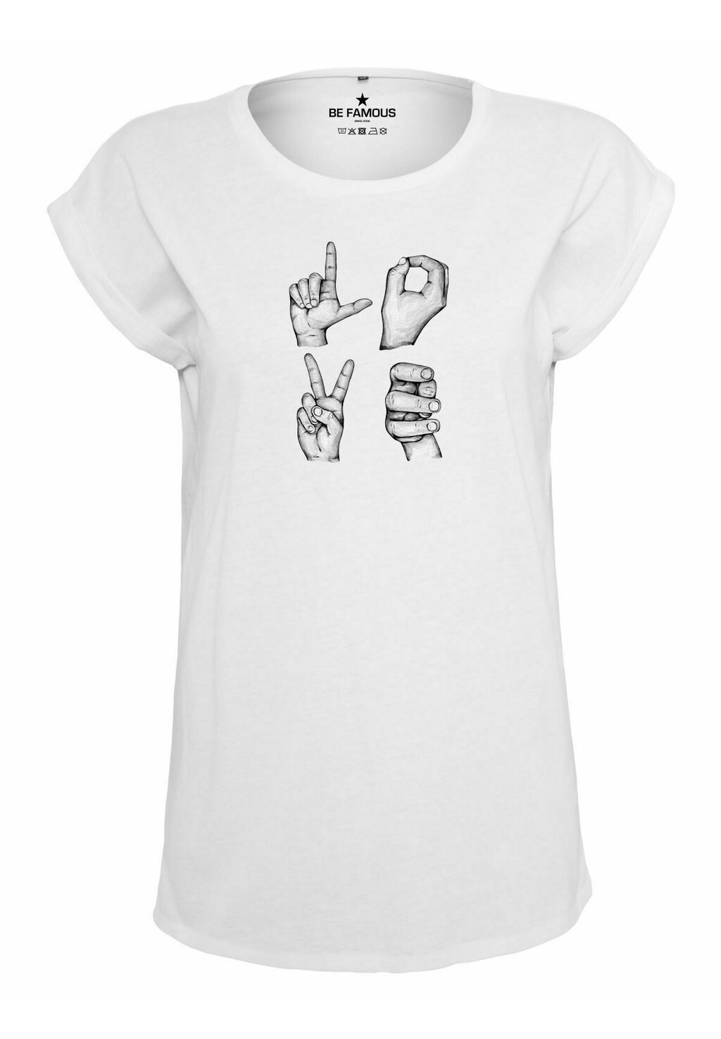 Футболка с принтом CLASSIC ROLL UP LOVEPHO Be Famous, белый
Футболка с принтом CLASSIC ROLL UP LOVEPHO Be Famous, белый