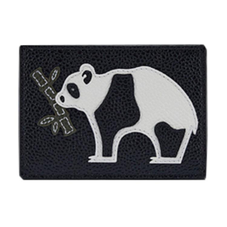 THOM BROWNE Кожаный картхолдер мужской белый и черный 
THOM BROWNE Кожаный картхолдер мужской белый и черный