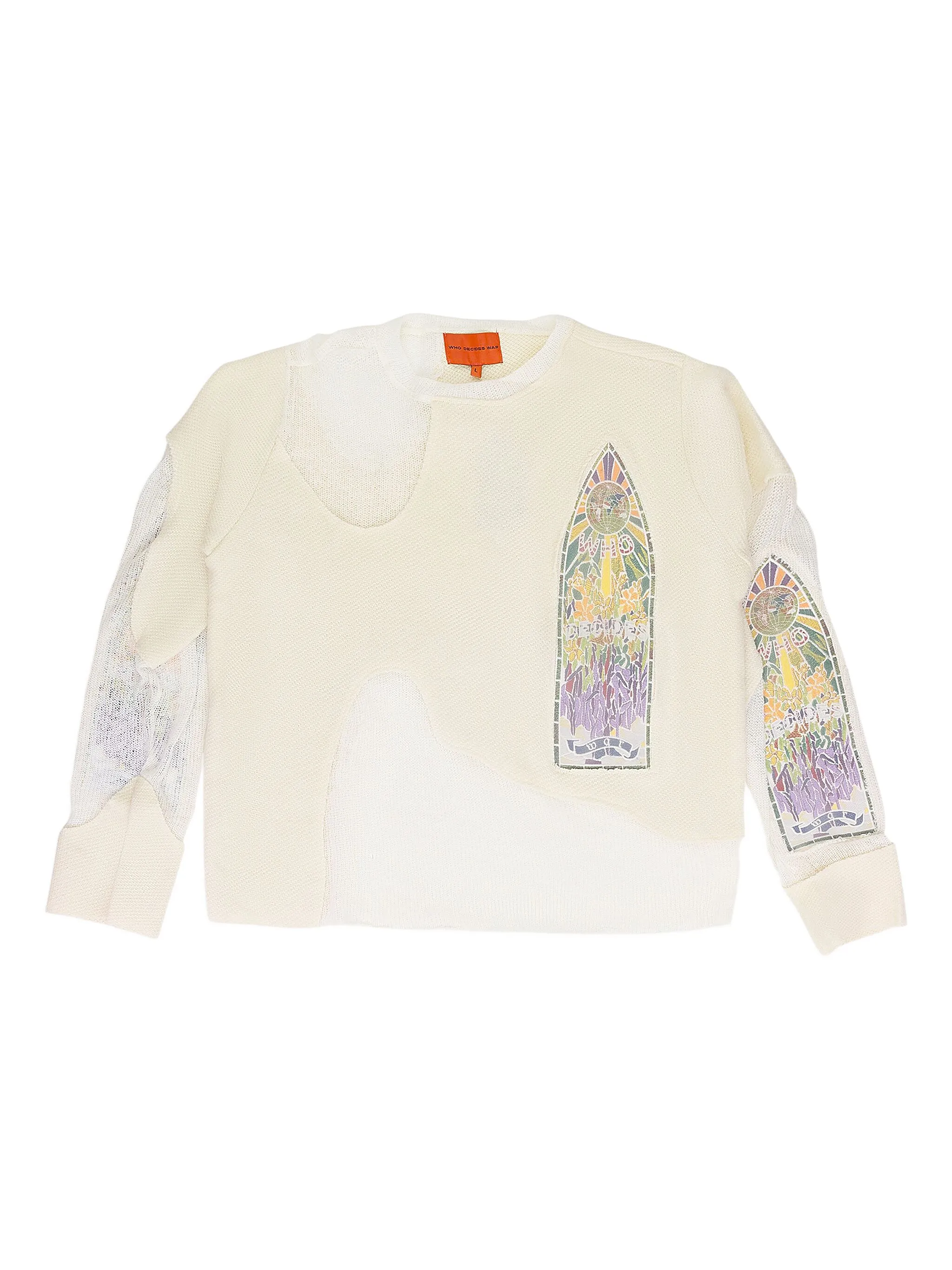 Свитер Veiled Collegiate Who Decides War, белый
Свитер Veiled Collegiate Who Decides War, белый