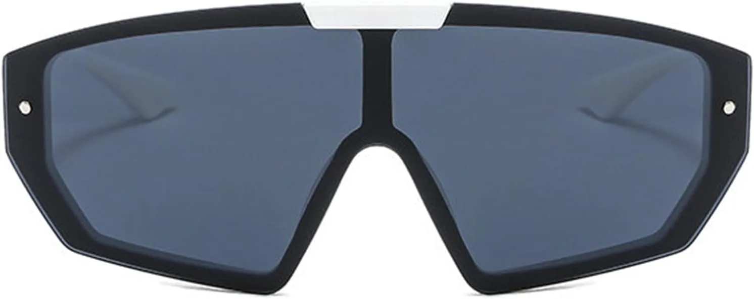 Солнцезащитные очки Willochra Oversized Square Shield mask для женщин и мужчин, модные солнцезащитные очки класса люкс от Desiger, трендовые очки F25, White
Солнцезащитные очки Willochra Oversized Square Shield mask для женщин и мужчин, модные солнцезащитные очки класса люкс от Desiger, трендовые очки F25, White