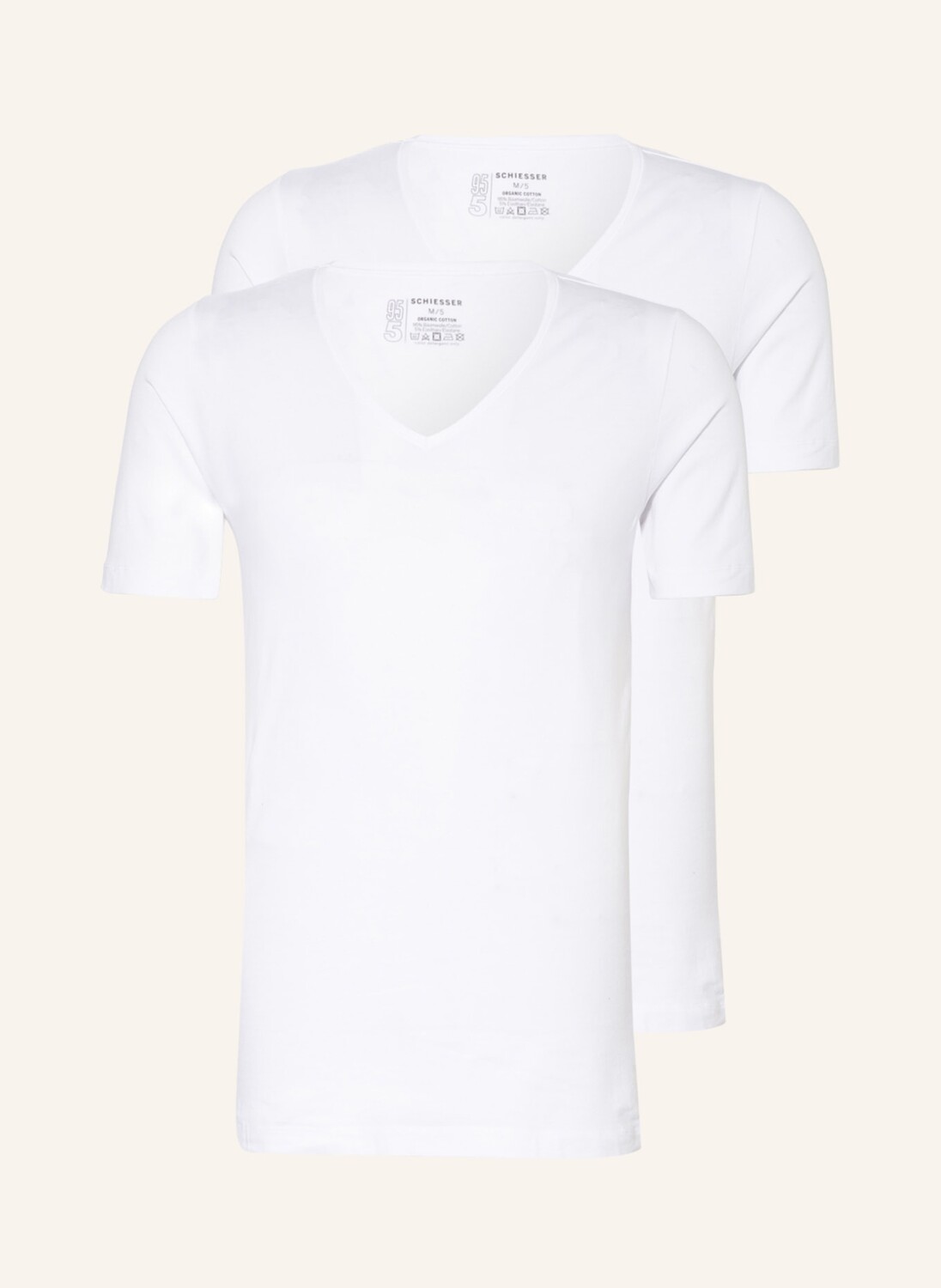 Упаковка из 2 футболок 95/5. Schiesser, белый
Упаковка из 2 футболок 95/5. Schiesser, белый