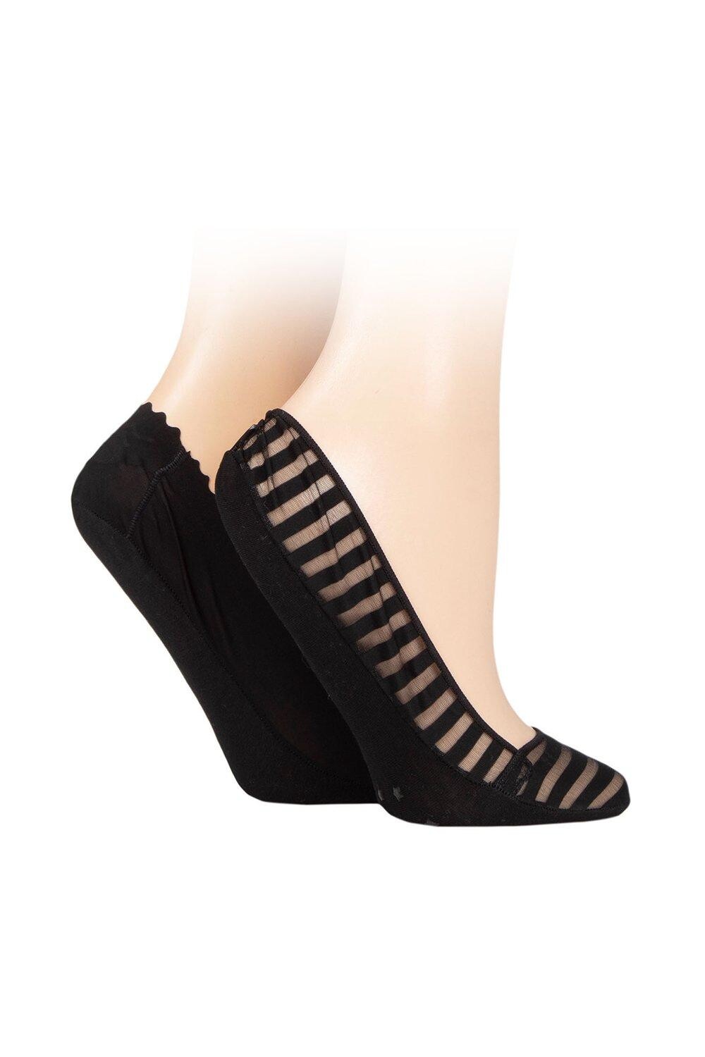 2 пары вкладышей для обуви с прозрачными полосками и фестонами ELLE, черный
2 пары вкладышей для обуви с прозрачными полосками и фестонами ELLE, черный