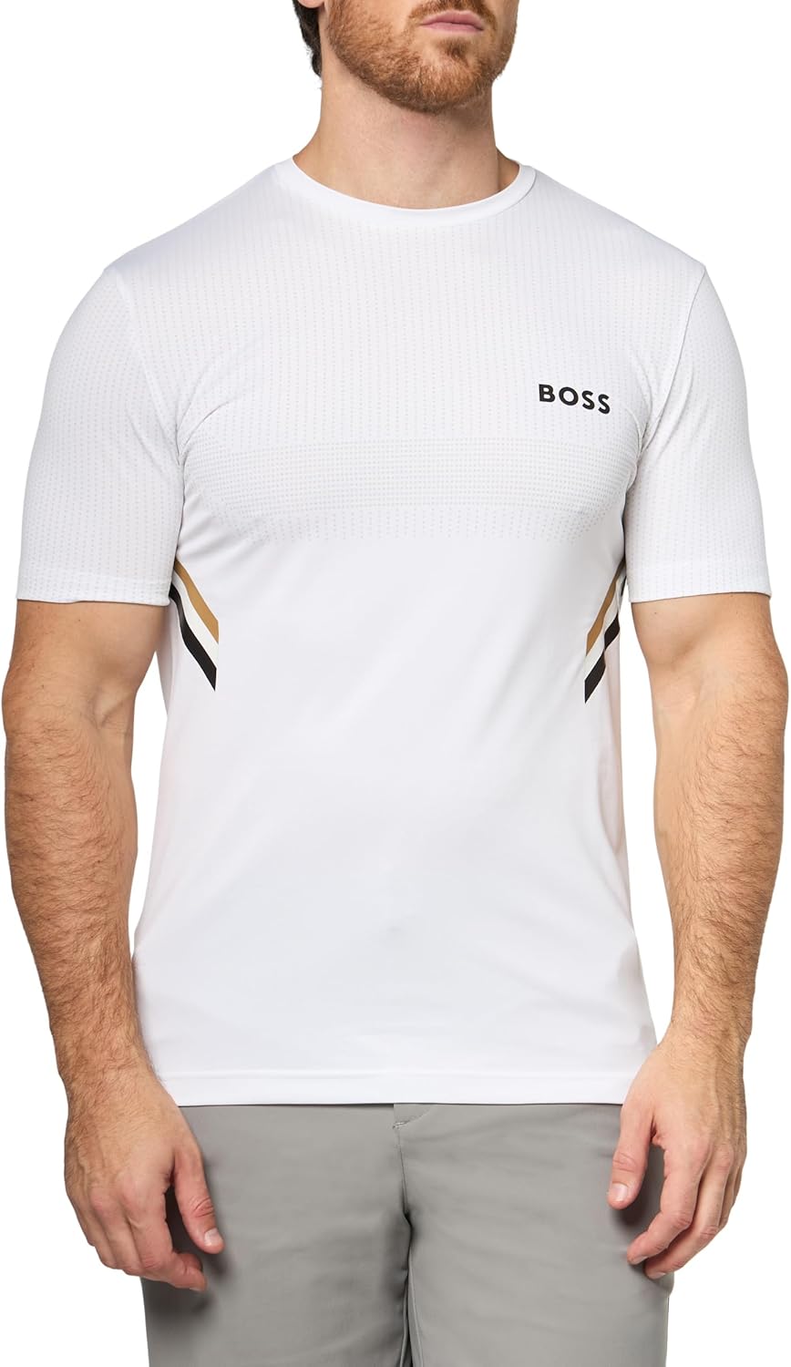 Мужская техническая футболка BOSS Performance, White Gloss, Белый, Мужская техническая футболка BOSS Performance, White Gloss
Мужская техническая футболка BOSS Performance, White Gloss, Белый, Мужская техническая футболка BOSS Performance, White Gloss