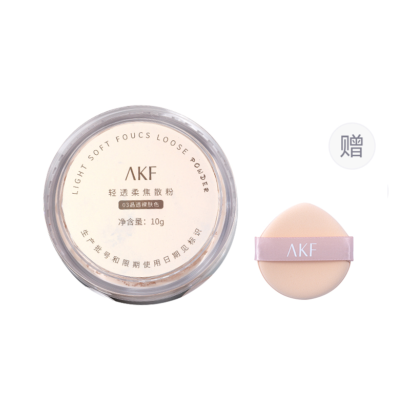 Легкая и прозрачная рассыпчатая пудра для контроля жира без переноса 10г AKF
Легкая и прозрачная рассыпчатая пудра для контроля жира без переноса 10г AKF