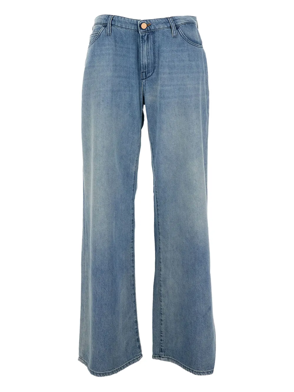 Джинсы с широкими штанинами 3x1, синий 
Джинсы с широкими штанинами 3x1, синий