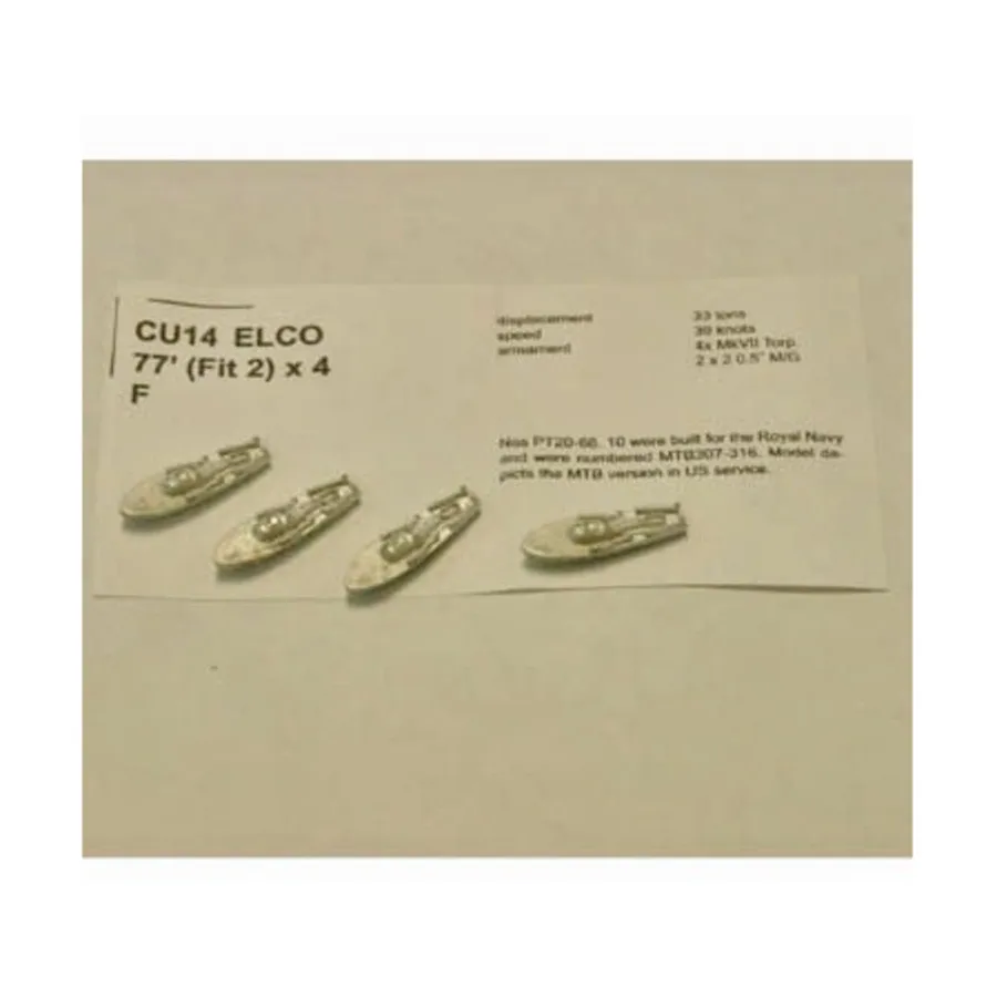 Элко 77' (впнфит 2), Figurehead Ships - WWII Coastal Forces - United States (1:1250) (Noble Miniatures)
Элко 77' (впнфит 2), Figurehead Ships - WWII Coastal Forces - United States (1:1250) (Noble Miniatures)