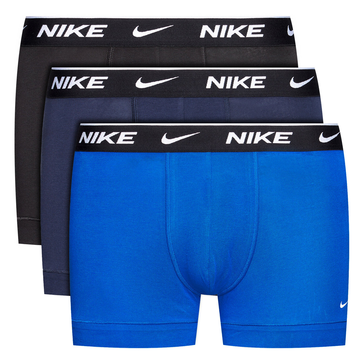 Боксеры Nike Boxershorts Everyday Cotton Stretch Trunk Shorty 3P, цвет Obsidian/Game Royal/Black
Боксеры Nike Boxershorts Everyday Cotton Stretch Trunk Shorty 3P, цвет Obsidian/Game Royal/Black
