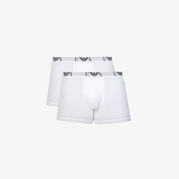 Набор из двух боксеров из эластичного хлопка с логотипом Emporio Armani, цвет bianco/bianco
Набор из двух боксеров из эластичного хлопка с логотипом Emporio Armani, цвет bianco/bianco