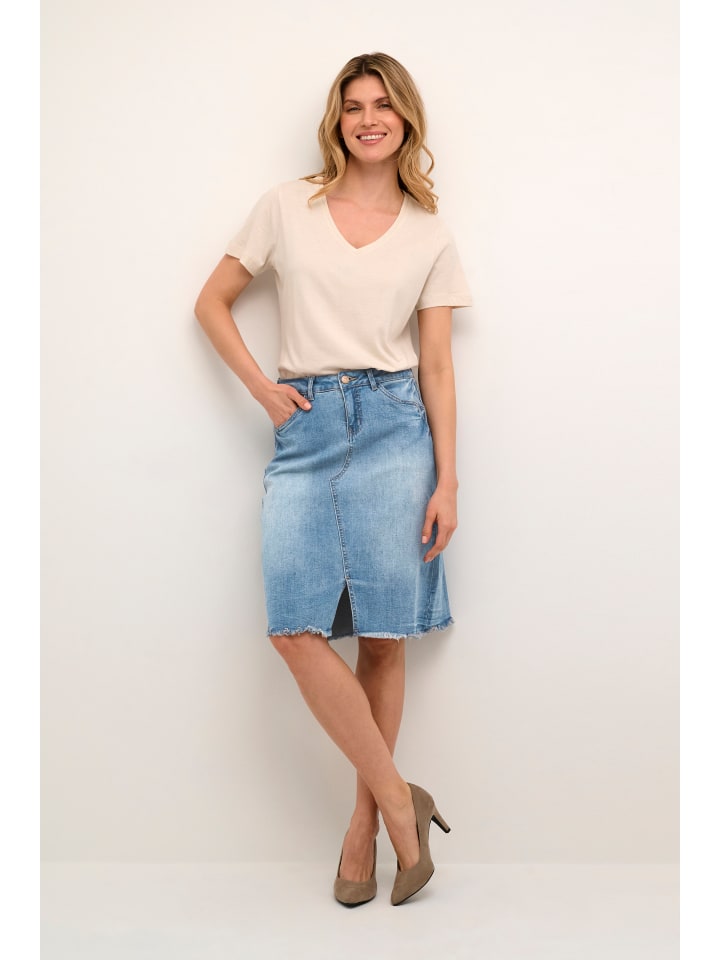 Cream Джинсовая юбка CRKammie А-образного силуэта из мягкого голубого денима
Cream Джинсовая юбка CRKammie А-образного силуэта из мягкого голубого денима