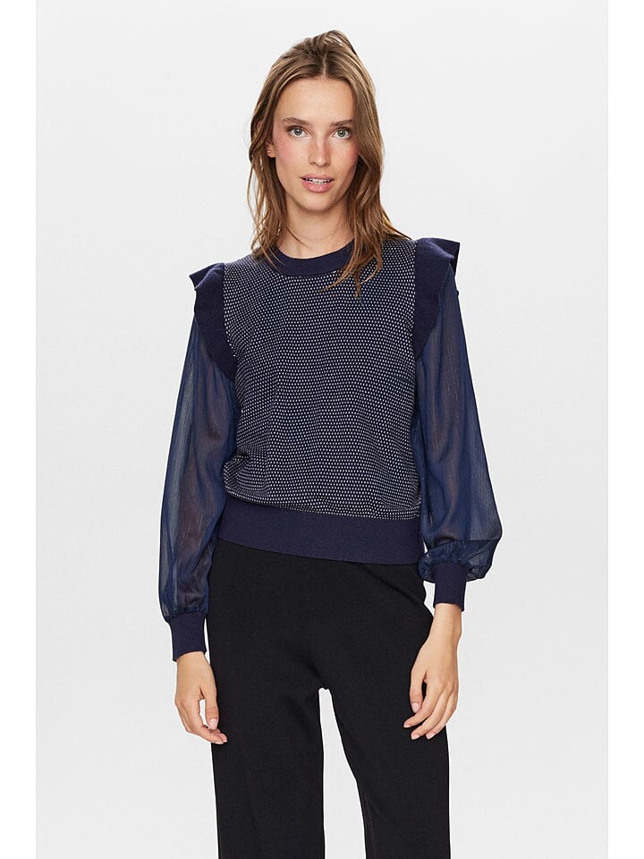 Пуловер NÜMPH Pullover Magnolia, темно-синий
Пуловер NÜMPH Pullover Magnolia, темно-синий