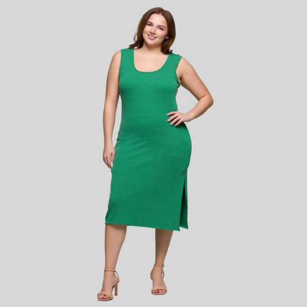 Платье миди без рукавов с разрезом по боку больших размеров 24Seven Comfort Apparel, зеленый
Платье миди без рукавов с разрезом по боку больших размеров 24Seven Comfort Apparel, зеленый