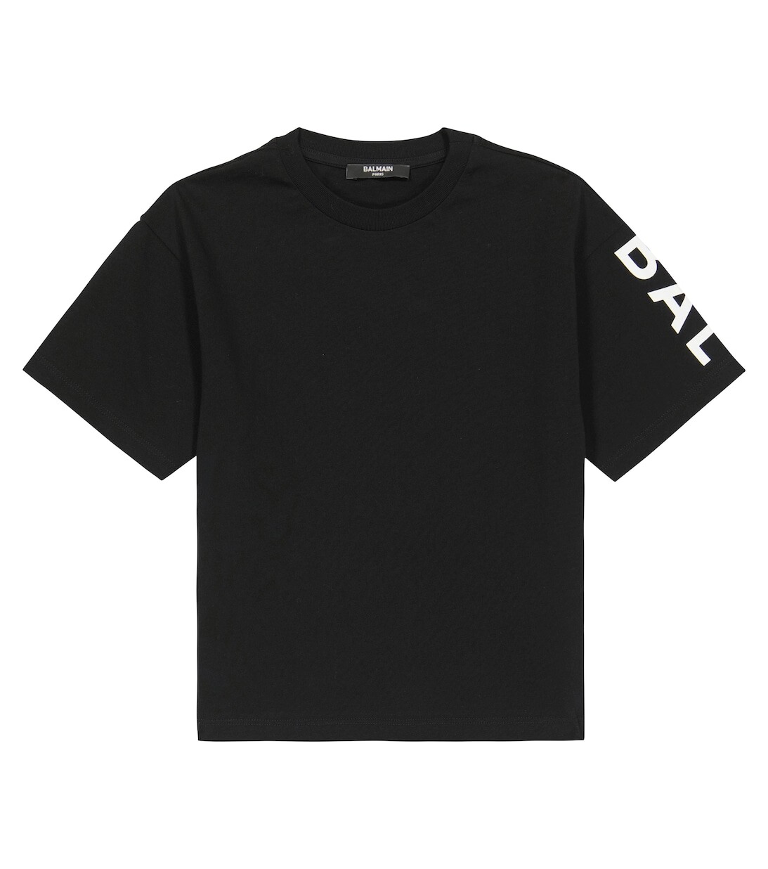 Футболка из хлопкового джерси с логотипом Balmain, черный
Футболка из хлопкового джерси с логотипом Balmain, черный