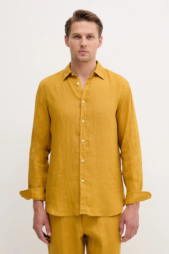 Льняная рубашка United Colors Of Benetton, желтый
Льняная рубашка United Colors Of Benetton, желтый