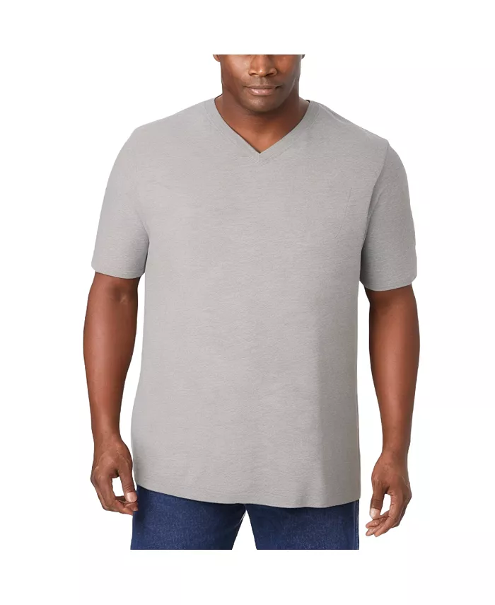 Футболка с V-образным вырезом удлиненного кроя Big & Tall, легкая, не садится после стирки KingSize, серый
Футболка с V-образным вырезом удлиненного кроя Big & Tall, легкая, не садится после стирки KingSize, серый