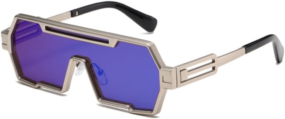 Модные большие цельные солнцезащитные очки для мужчин в винтажном стиле, металлический панк, зеркальные, UV400, для женщин, роскошные солнцезащитные очки LVTFCO, Silver Blue Mirror
Модные большие цельные солнцезащитные очки для мужчин в винтажном стиле, металлический панк, зеркальные, UV400, для женщин, роскошные солнцезащитные очки LVTFCO, Silver Blue Mirror