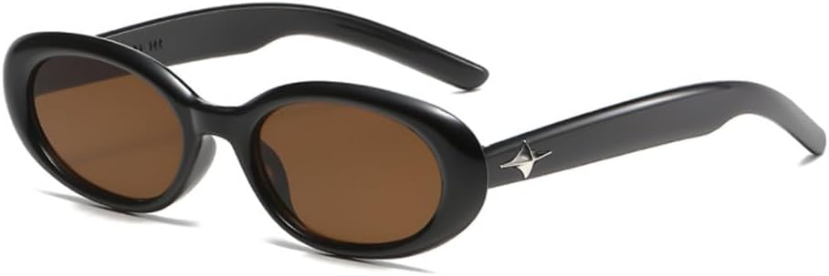 Классические винтажные овальные солнцезащитные очки 2027 года для женщин, маленькие овальные солнцезащитные очки, ретро-солнцезащитные очки для мужчин с заклепками MTZJH, Black Brown
Классические винтажные овальные солнцезащитные очки 2027 года для женщин, маленькие овальные солнцезащитные очки, ретро-солнцезащитные очки для мужчин с заклепками MTZJH, Black Brown