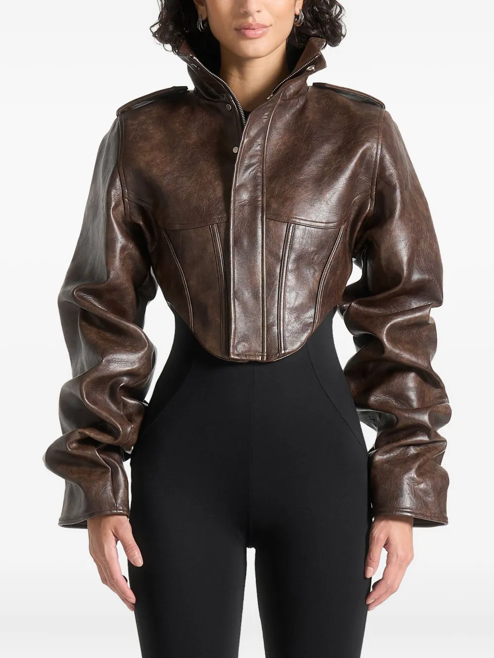 Жакет Solange с корсетными деталями и пришитыми рукавами Manière De Voir, коричневый
Жакет Solange с корсетными деталями и пришитыми рукавами Manière De Voir, коричневый