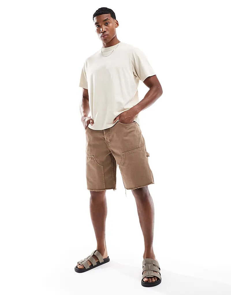 Свободные джинсовые шорты Brave Soul коричневого цвета 
Свободные джинсовые шорты Brave Soul коричневого цвета