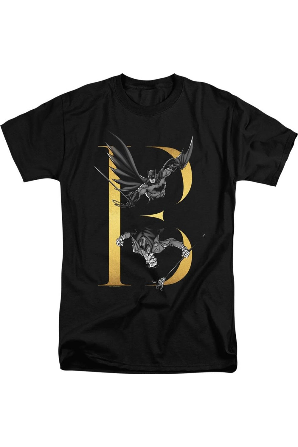 Футболка Batman B с коротким рукавом для взрослых Gildan, черный 
Футболка Batman B с коротким рукавом для взрослых Gildan, черный