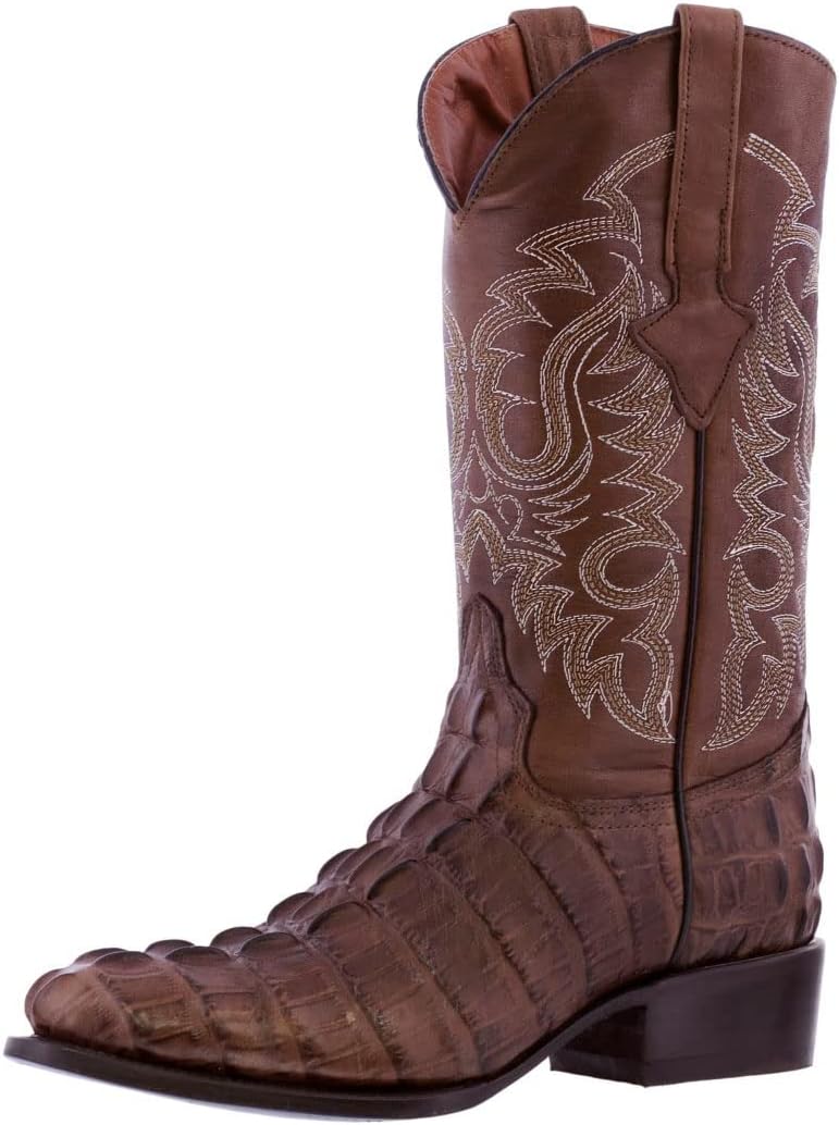 Мужские коричневые вестерн-сапоги Texas Legacy с кожей и рисунком из крокодилового хвоста, круглый носок
Мужские коричневые вестерн-сапоги Texas Legacy с кожей и рисунком из крокодилового хвоста, круглый носок