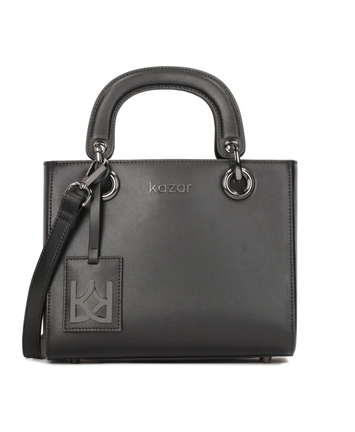 Мягкая кожаная сумка с ручками Kazar, черный
Мягкая кожаная сумка с ручками Kazar, черный