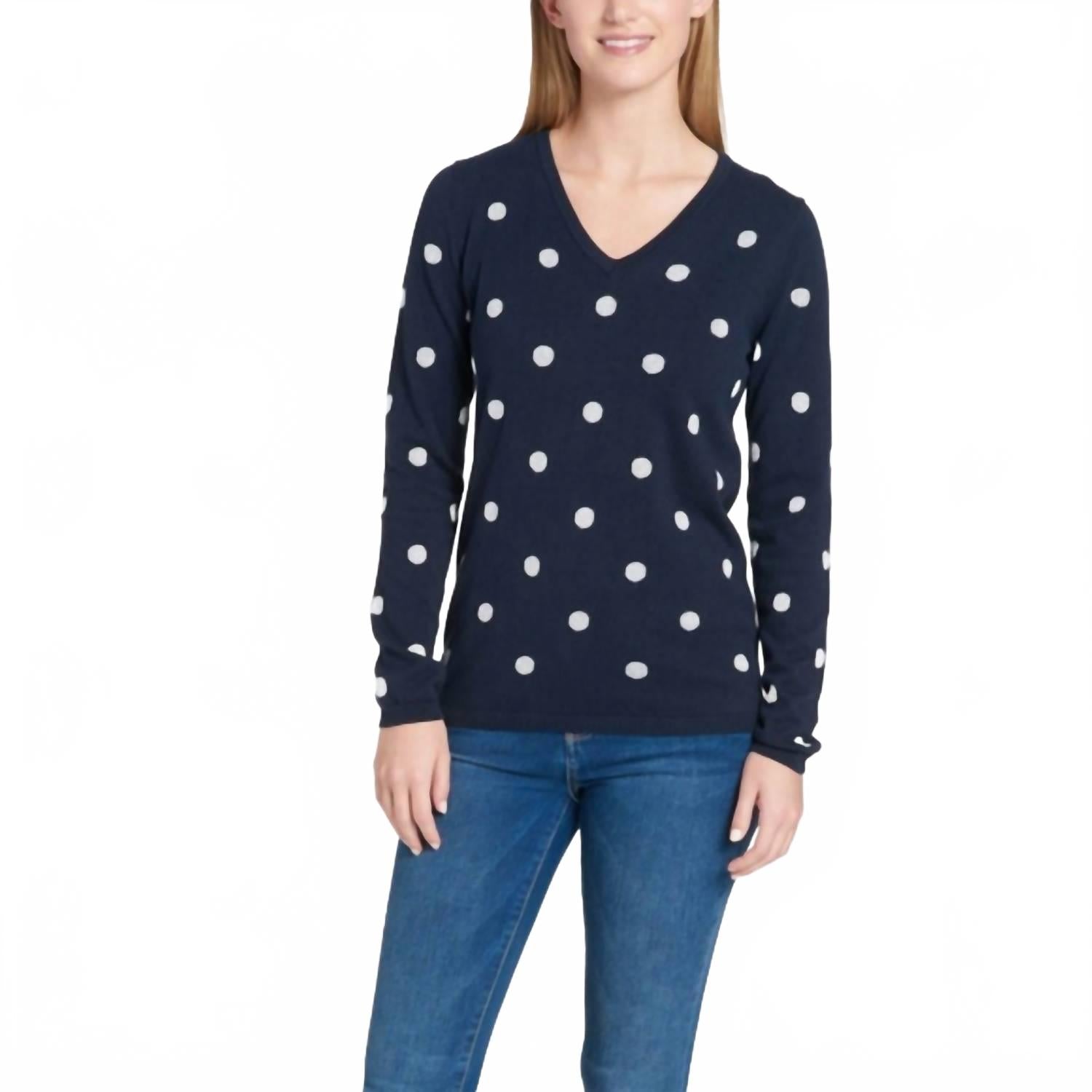 Женский свитер в горошек, темно-синий Tommy Hilfiger
Женский свитер в горошек, темно-синий Tommy Hilfiger