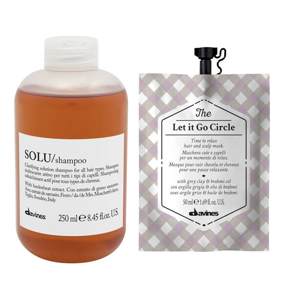 Набор для очищения волос: шампунь, 250 мл + маска антистресс, 50 мл Davines Solu
Набор для очищения волос: шампунь, 250 мл + маска антистресс, 50 мл Davines Solu