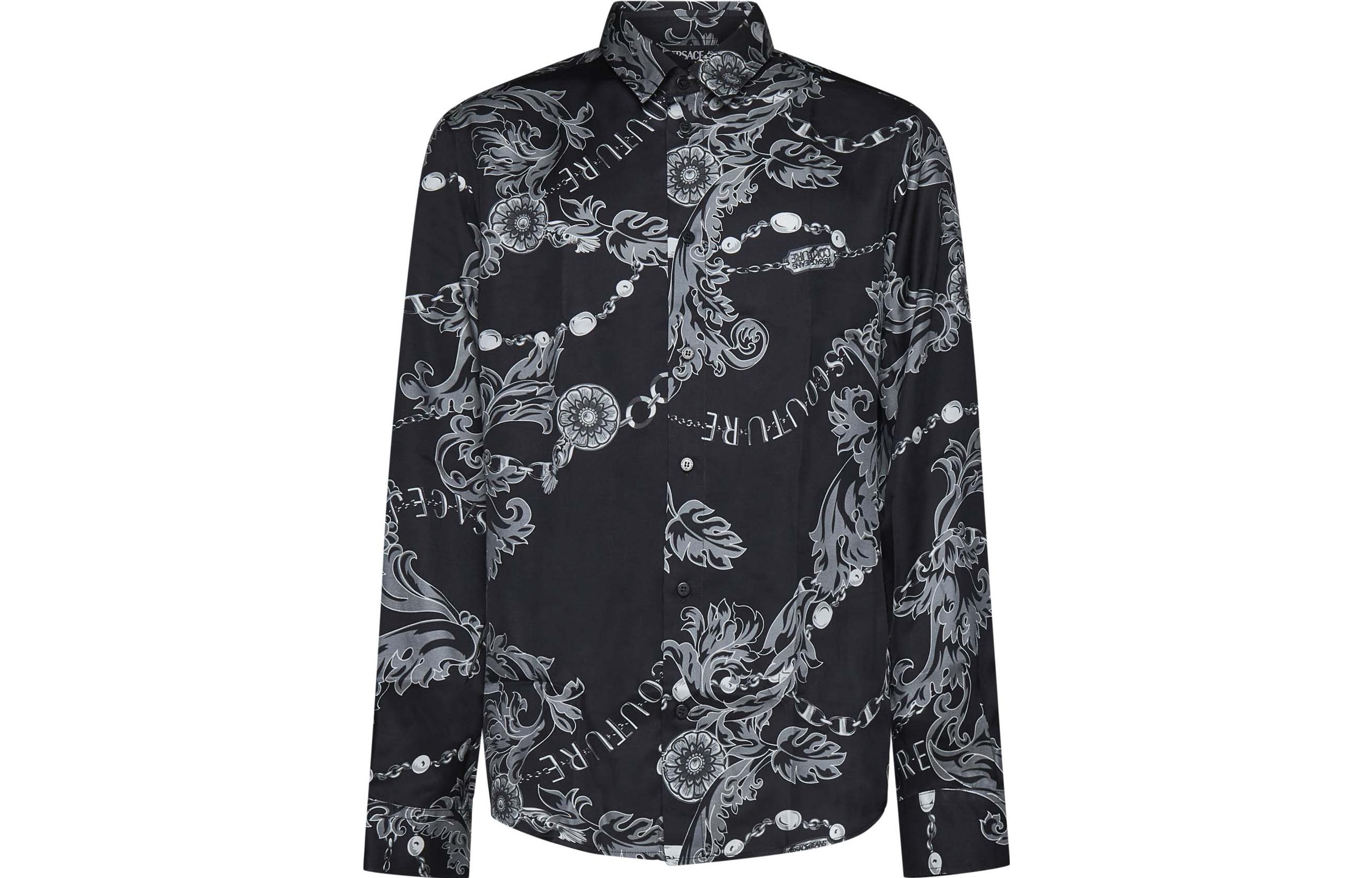 Цепная кутюр принтованная рубашка с пуговицами VERSACE JEANS COUTURE, черный
Цепная кутюр принтованная рубашка с пуговицами VERSACE JEANS COUTURE, черный