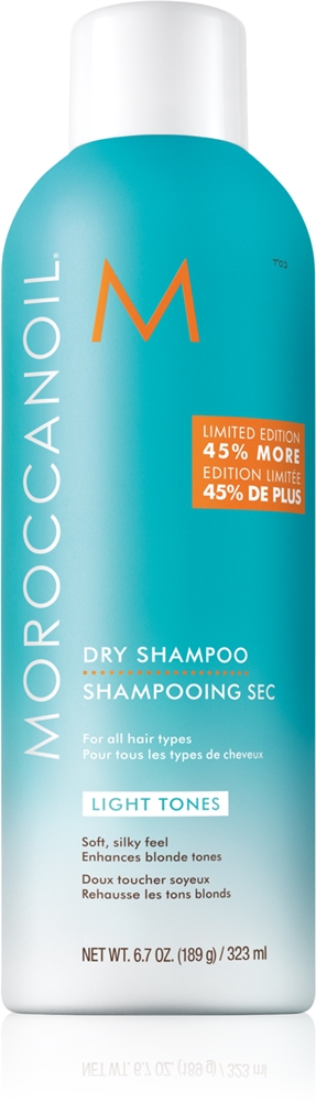 Сухой шампунь для светлых волос Moroccanoil, 323 мл
Сухой шампунь для светлых волос Moroccanoil, 323 мл