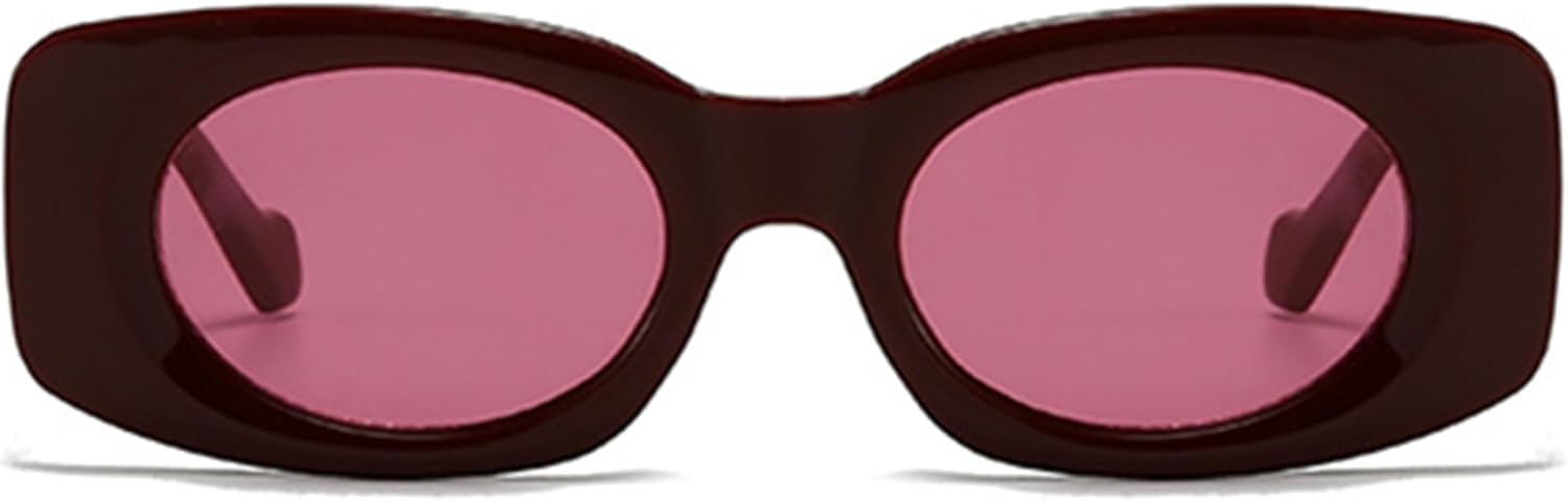 bullabulling Популярные модные овальные женские солнцезащитные очки желейного цвета, ретро-градиентные очки с защитой от УФ-излучения UV400, мужские очки с широкими дужками, Wine Red
bullabulling Популярные модные овальные женские солнцезащитные очки желейного цвета, ретро-градиентные очки с защитой от УФ-излучения UV400, мужские очки с широкими дужками, Wine Red