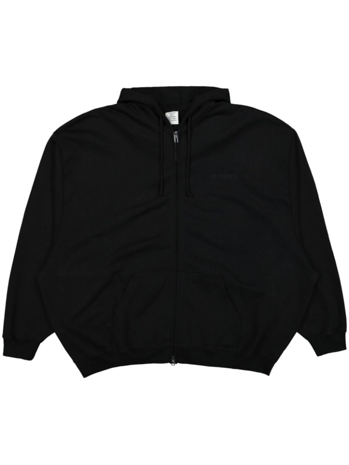 Толстовка с капюшоном на молнии с вышитым логотипом VETEMENTS, черный
Толстовка с капюшоном на молнии с вышитым логотипом VETEMENTS, черный
