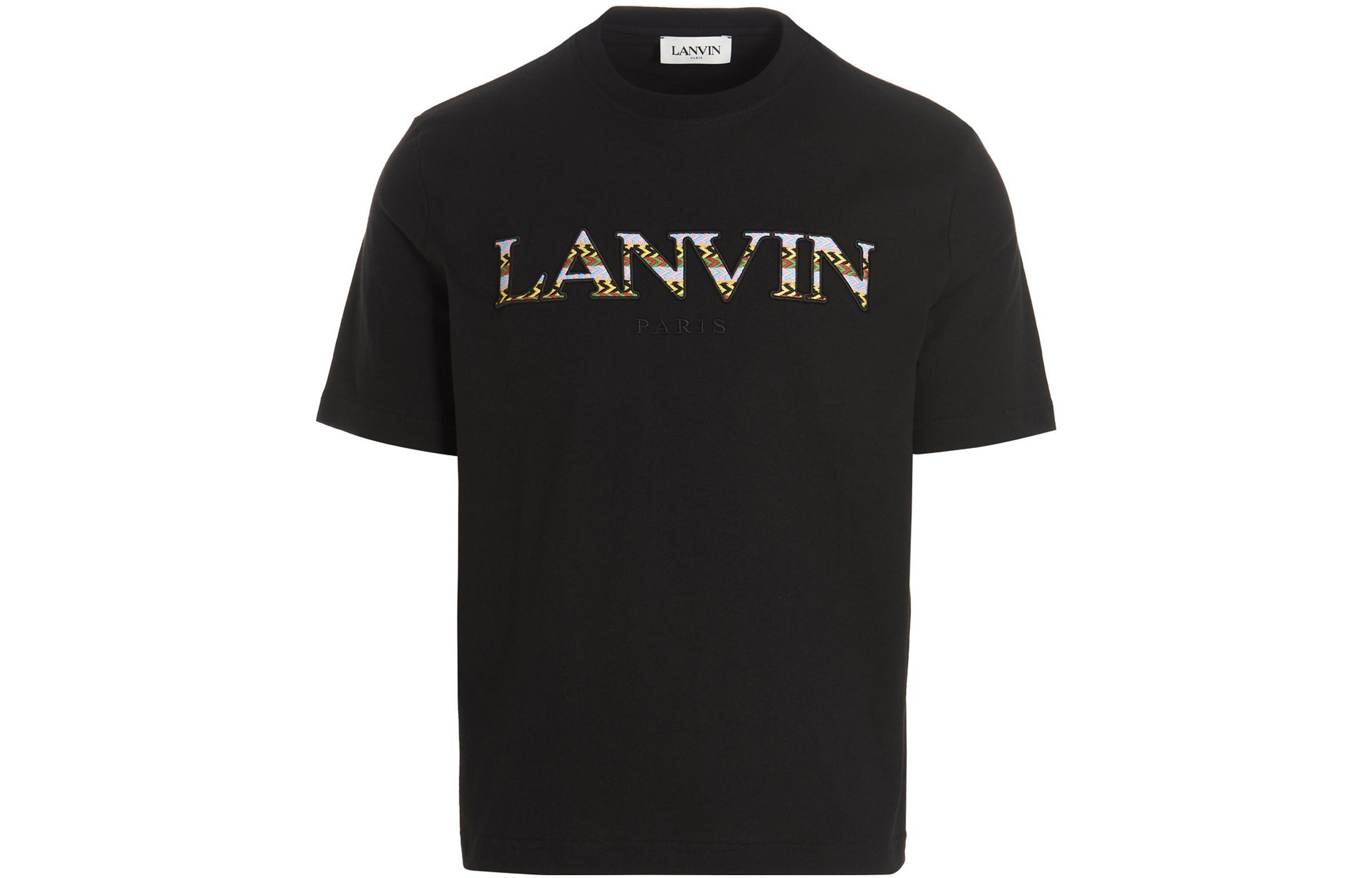 Футболка с контрастным логотипом и круглым вырезом Lanvin, черный
Футболка с контрастным логотипом и круглым вырезом Lanvin, черный