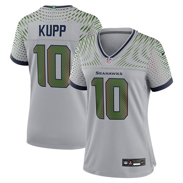 Женская футболка Cooper Kupp Wolf Gray Seattle Seahawks 2025 Rivalries Collection Nike
Женская футболка Cooper Kupp Wolf Gray Seattle Seahawks 2025 Rivalries Collection Nike