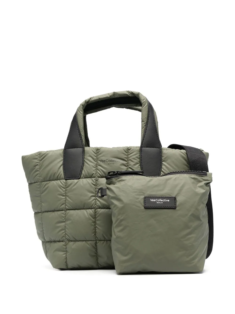 Стеганая сумка-тоут с логотипом VeeCollective, зеленый
Стеганая сумка-тоут с логотипом VeeCollective, зеленый