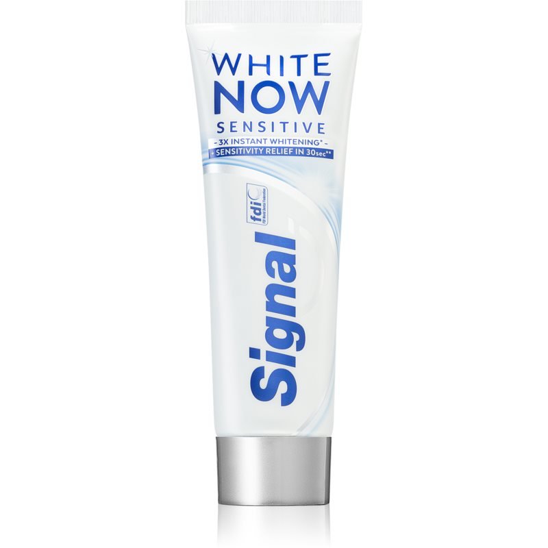 Отбеливающая зубная паста Signal White Now Sensitive для чувствительных зубов 75 мл
Отбеливающая зубная паста Signal White Now Sensitive для чувствительных зубов 75 мл