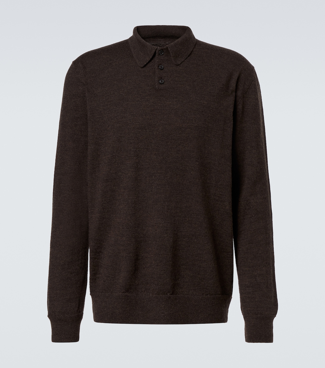 Шерстяной свитер-поло Maison Margiela, темно-коричневый
Шерстяной свитер-поло Maison Margiela, темно-коричневый