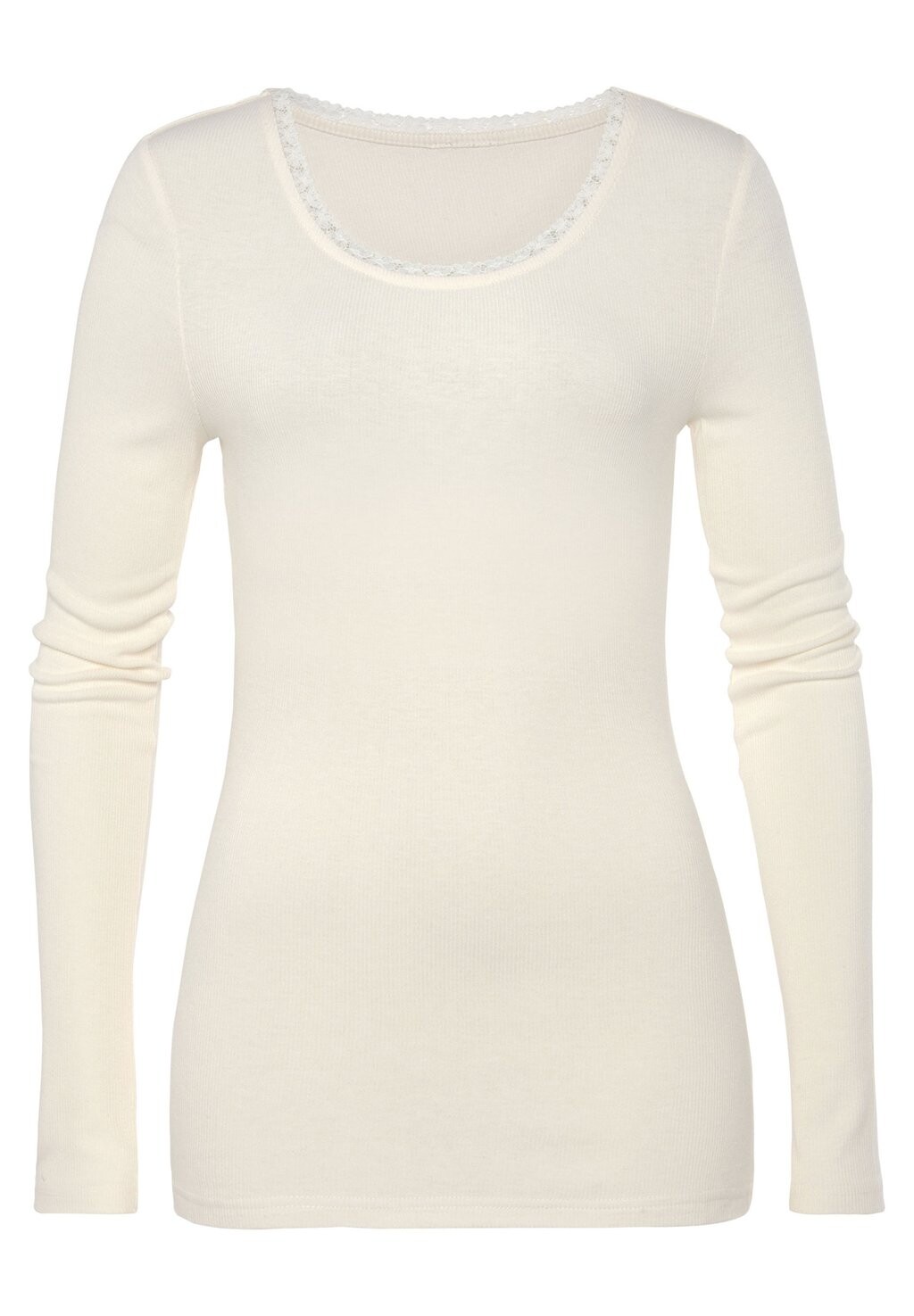 Рубашка с длинным рукавом LASCANA, цвет creme 
Рубашка с длинным рукавом LASCANA, цвет creme