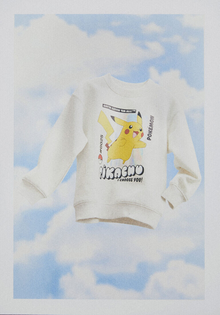 Толстовка оверсайз с принтом H&M, серый 
Толстовка оверсайз с принтом H&M, серый