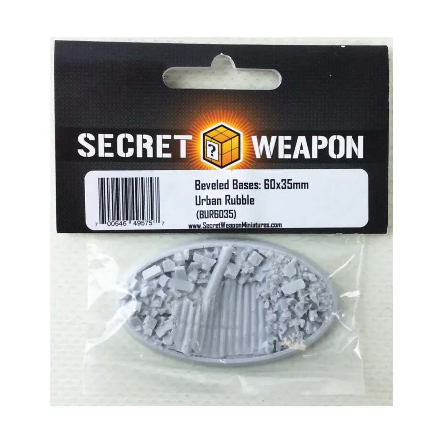 Основание со скошенной кромкой 60x35 мм — Urban Rubble, Miniature Bases - Urban Rubble
Основание со скошенной кромкой 60x35 мм — Urban Rubble, Miniature Bases - Urban Rubble