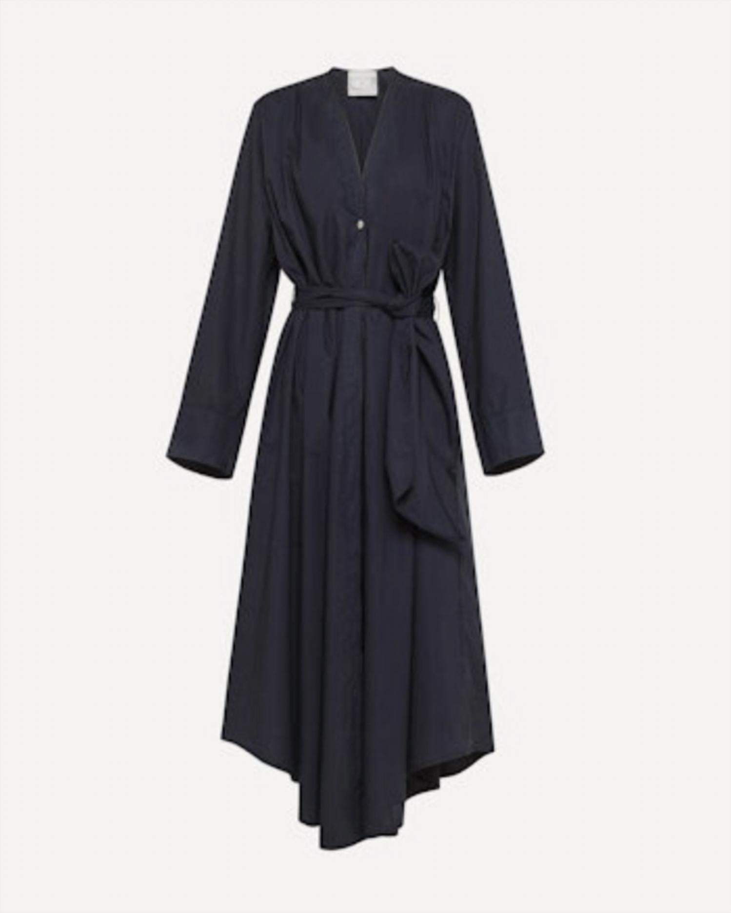 Женское хлопковое платье-кросовер в цвете "полуночный синий" Forte forte
Женское хлопковое платье-кросовер в цвете "полуночный синий" Forte forte