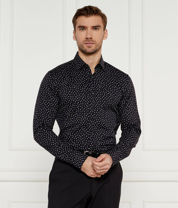 Рубашка h-hank Slim fit Boss, черный 
Рубашка h-hank Slim fit Boss, черный