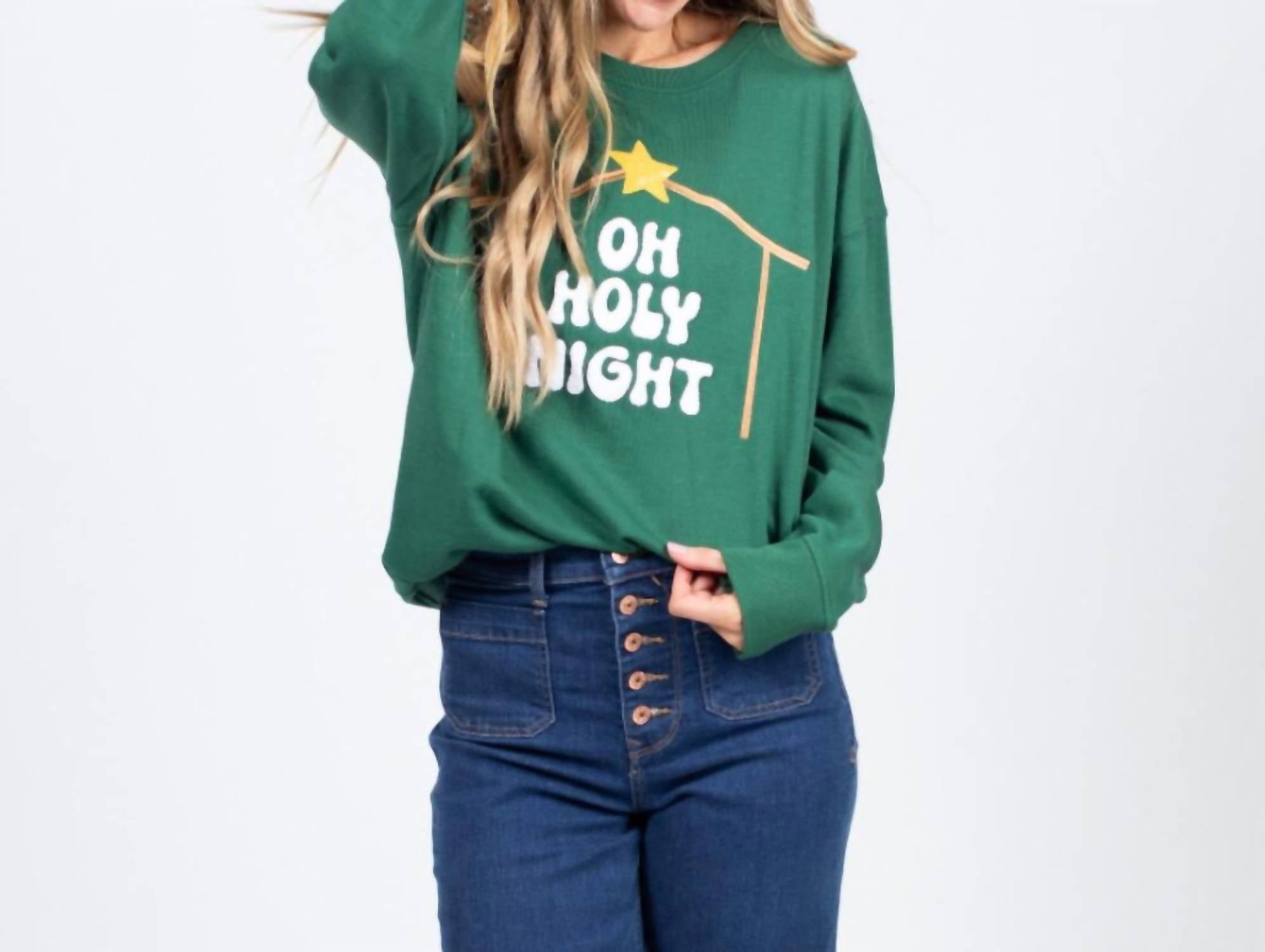 Зеленый свитер Oh Holy Night Jane Marie 
Зеленый свитер Oh Holy Night Jane Marie