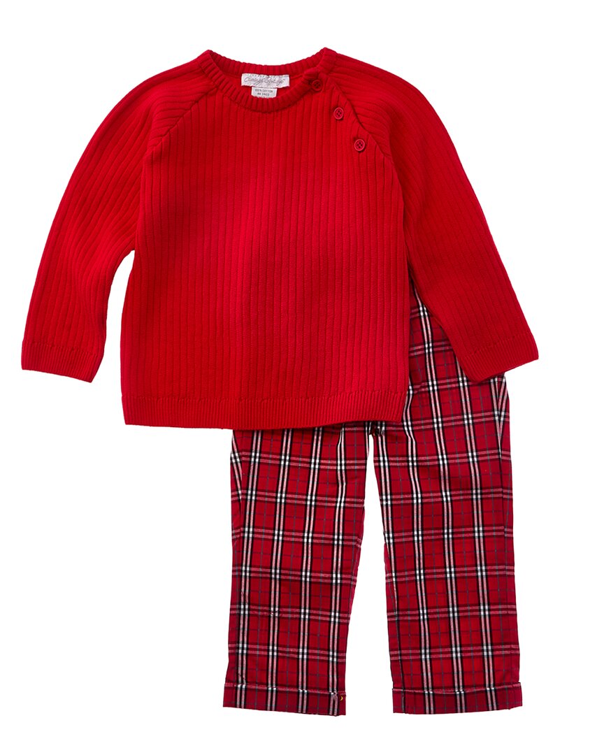 Комплект из клетчатой блузки и брюк от Carriage Boutique, красный
Комплект из клетчатой блузки и брюк от Carriage Boutique, красный