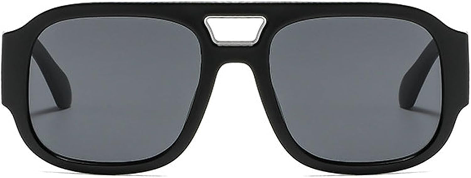 Винтажные солнцезащитные очки-пилот Helena с двойной перемычкой, для женщин и мужчин, квадратная толстая оправа, модные, увеличенного размера, в стиле 70-х, солнцезащитные очки UV400, C1
Винтажные солнцезащитные очки-пилот Helena с двойной перемычкой, для женщин и мужчин, квадратная толстая оправа, модные, увеличенного размера, в стиле 70-х, солнцезащитные очки UV400, C1