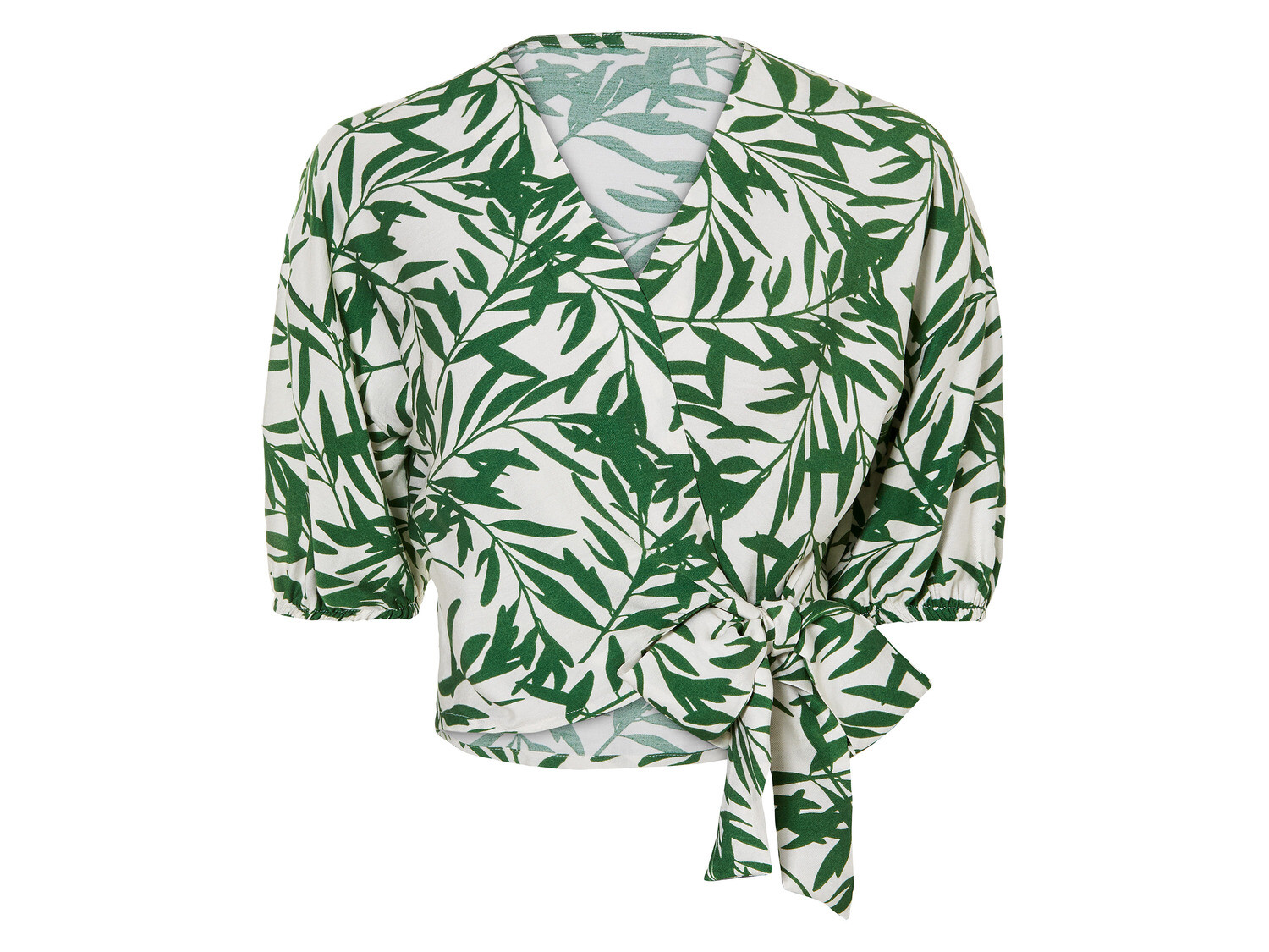 Женская блузка esmara с запахом и завязкой на талии, бежевый/зеленый
Женская блузка esmara с запахом и завязкой на талии, бежевый/зеленый