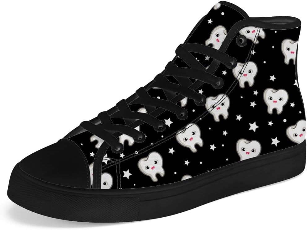 Мужские и женские высокие кеды на канве, зубные высокие кроссовки, шнуровка, повседневная обувь Chebing, черный
Мужские и женские высокие кеды на канве, зубные высокие кроссовки, шнуровка, повседневная обувь Chebing, черный